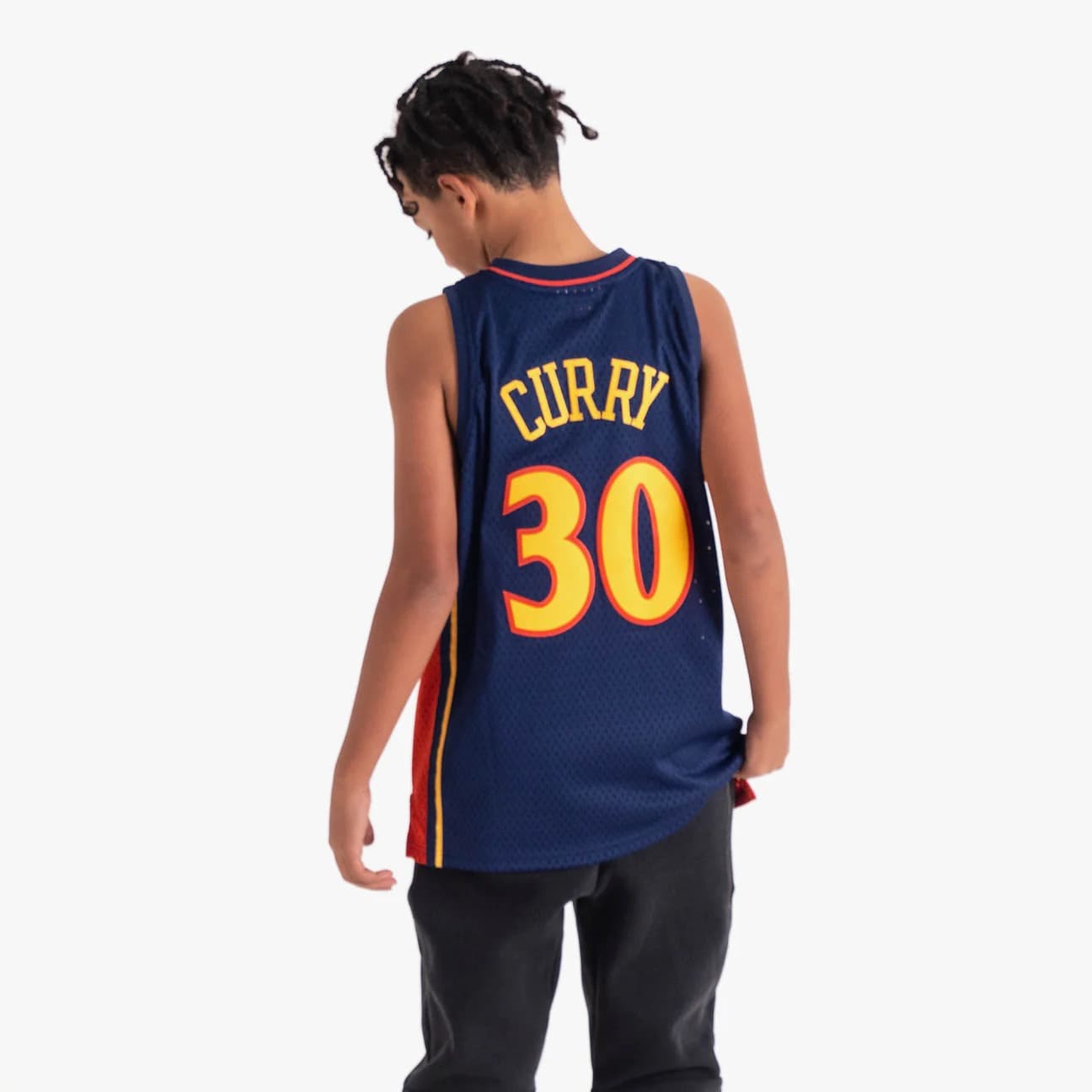 Баскетбольная джерси 2009-10 Golden State Warriors Stephen Curry #30 Youth HWC Navy Jersey