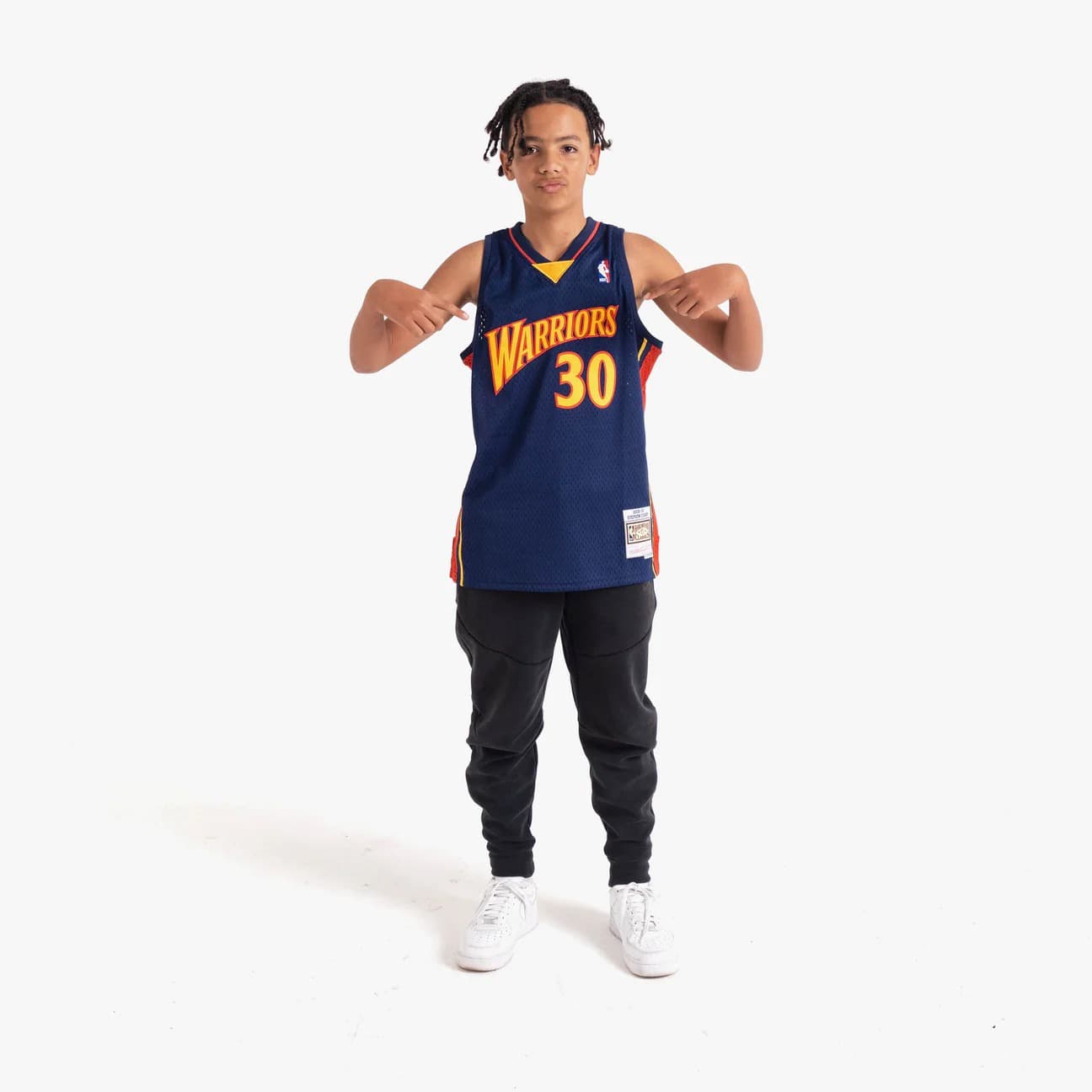 Баскетбольная джерси 2009-10 Golden State Warriors Stephen Curry #30 Youth HWC Navy Jersey