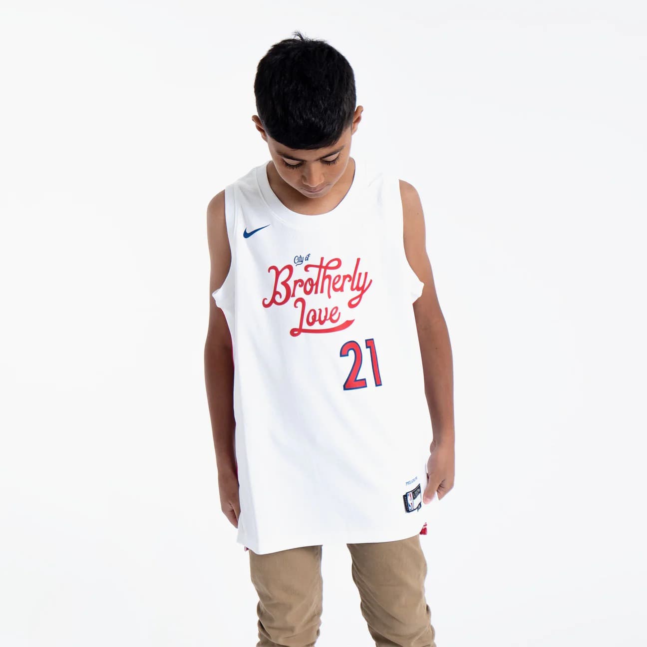 2022-23-philadelphia-76ers-joel-embiid-21-youth-swingman-city-edition-white-jersey