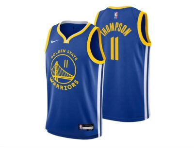 2023-24-Golden-State-Warriors-Klay-Thompson-11-Youth-Swingman-Icon-Edition-Blue-Jersey-1