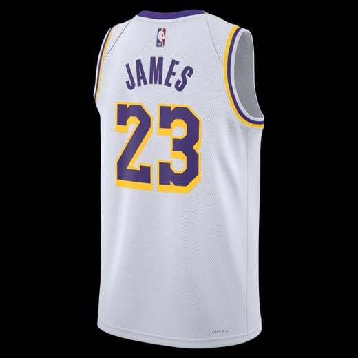 Lakers white lebron jersey online