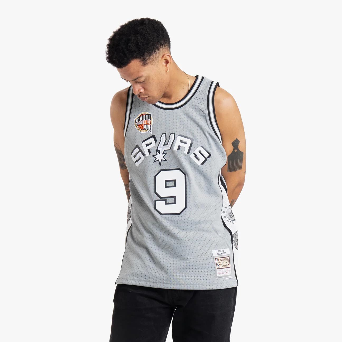 2023-san-antonio-spurs-tony-parker-9-hall-of-fame-nba-limited-grey-jersey