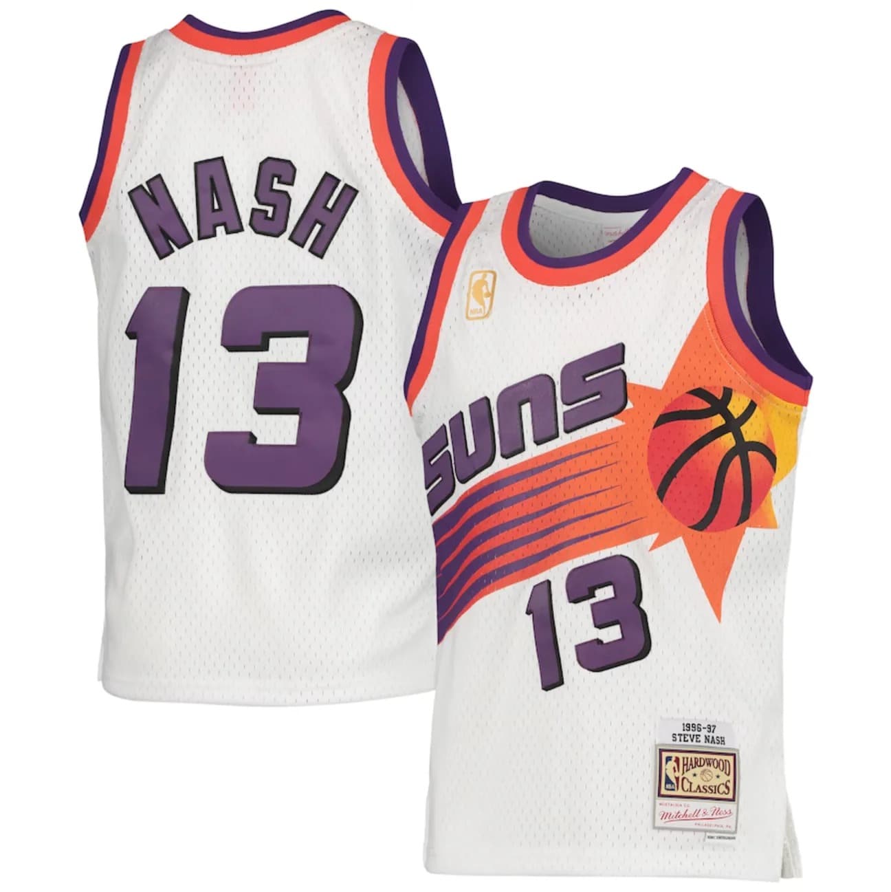 1996-97-phoenix-suns-steve-nash-13-youth-swingman-hardwood-classics-white-jersey