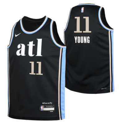 2023-24-Atlanta-Hawks-Trae-Young-11-Youth-Swingman-City-Edition-Black-Jersey-1