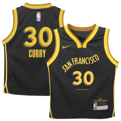 2023-24-Golden-State-Warriors-Stephen-Curry-30-Boys-City-Edition-Black-Jersey-1