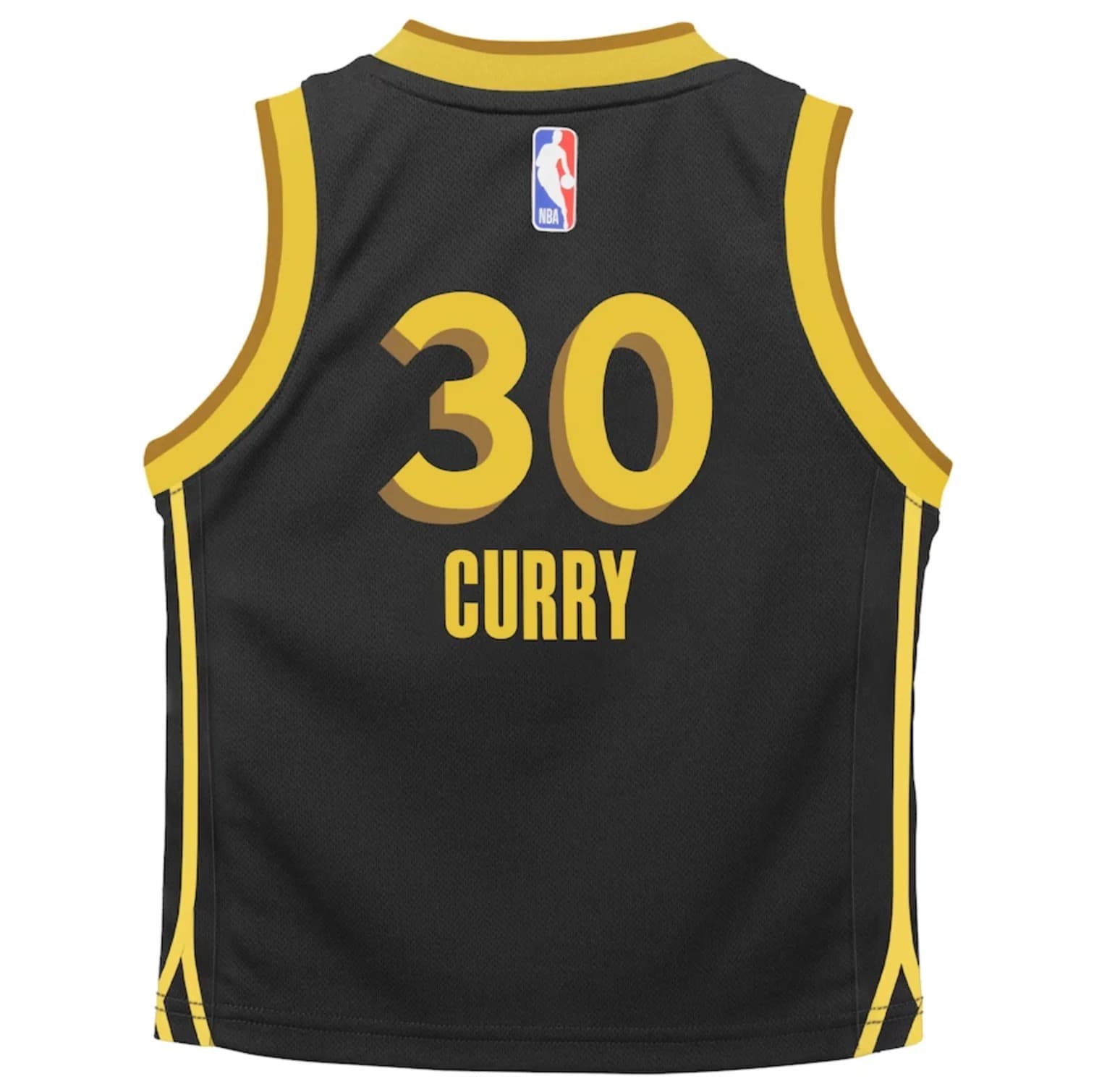 Баскетбольная джерси 2023-24 Golden State Warriors Stephen Curry #30 Boys City Edition Black Jersey