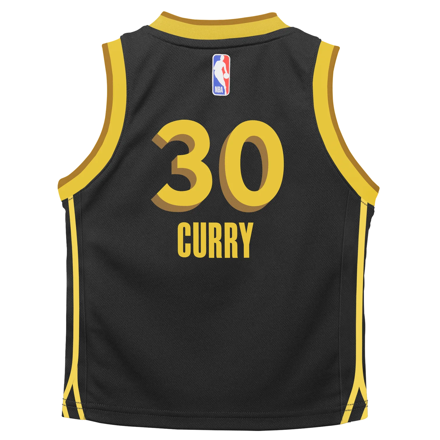 Баскетбольная джерси 2023-24 Golden State Warriors Stephen Curry #30 Toddler City Edition Black Jersey