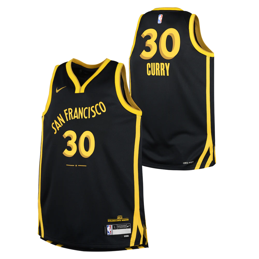 2023-24-golden-state-warriors-stephen-curry-30-youth-swingman-city-edition-black-jersey