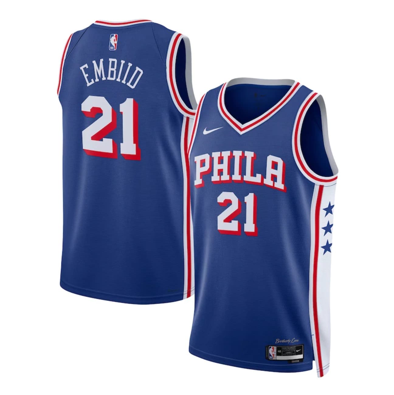 2023-24-philadelphia-76ers-joel-embiid-21-youth-swingman-icon-edition-blue-jersey