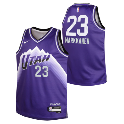 2023-24-Utah-Jazz-Lauri-Markannen-23-Youth-Swingman-City-Edition-Purple-Jersey-1
