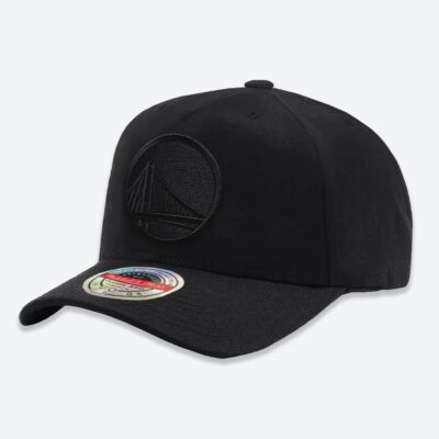 Mitchell-Ness-Golden-State-Warriors-All-Black-Classic-Stretch-NBA-Snapback-Hat-1