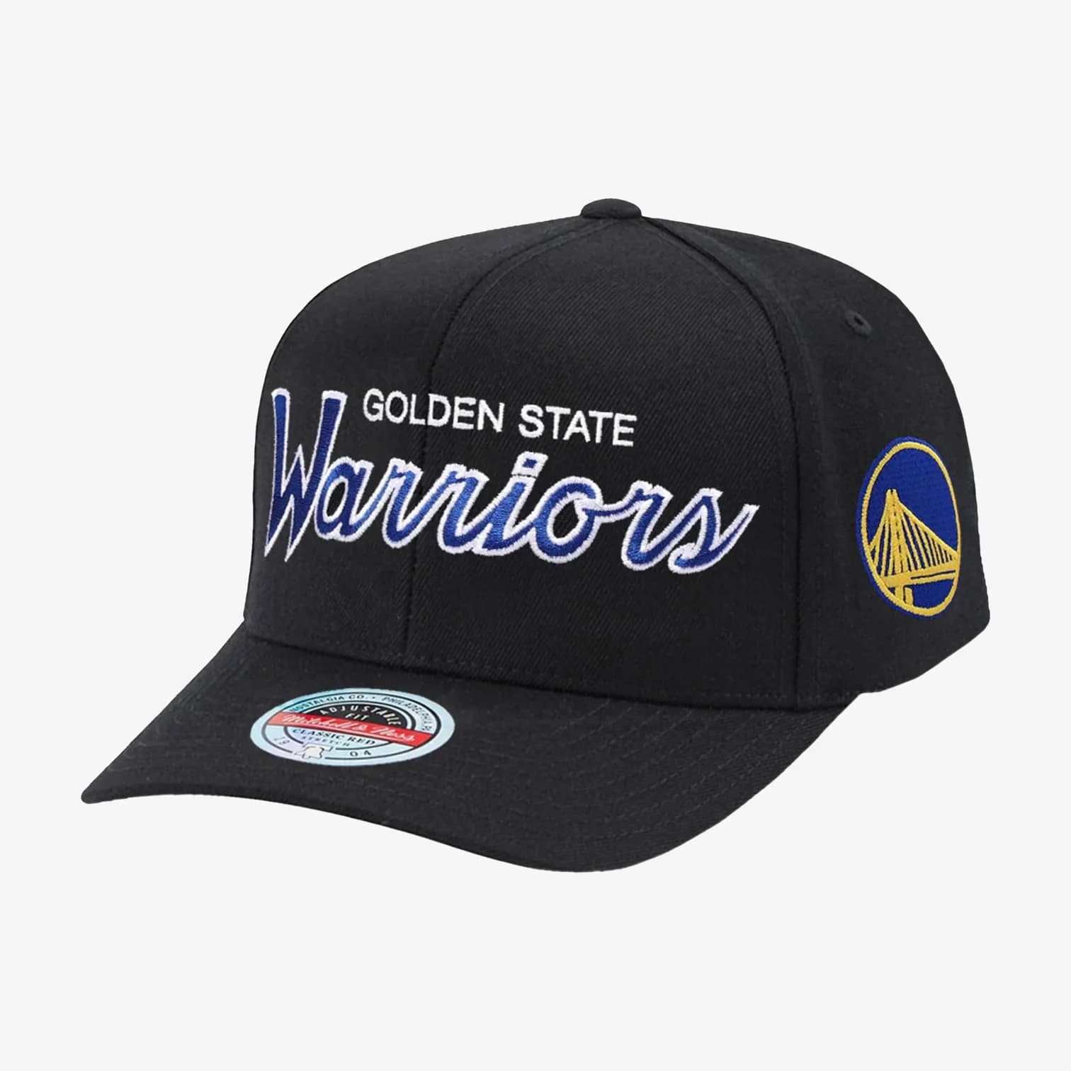 mitchell-ness-golden-state-warriors-classic-team-script-2-0-nba-snapback-hat