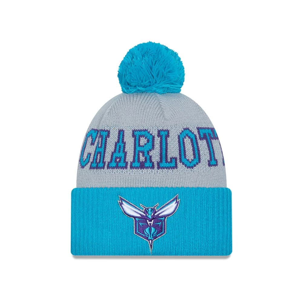 new-era-charlotte-hornets-2024-tip-off-pom-knit-nba-beanie