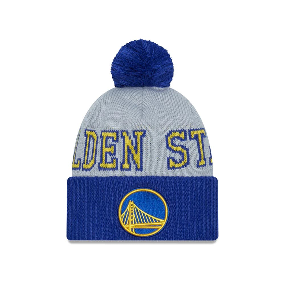 new-era-golden-state-warriors-2024-tip-off-pom-knit-nba-beanie