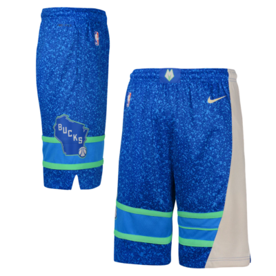 Nike-Milwaukee-Bucks-2024-City-Edition-Swingman-Youth-NBA-Shorts-1