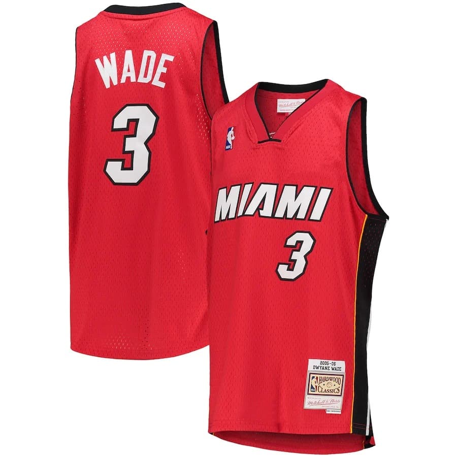 2005-06-miami-heat-dwyane-wade-3-youth-swingman-hardwood-classics-red-jersey