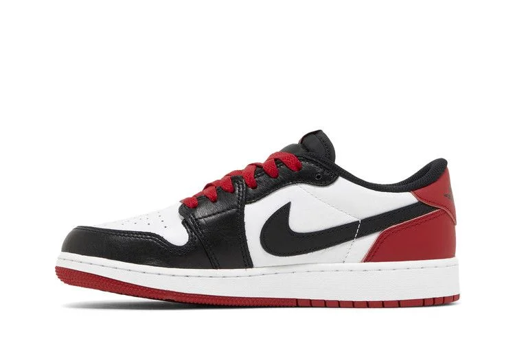 Кроссовки Air Jordan 1 Retro Low OG GS 'Black Toe'