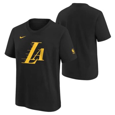 Los-Angeles-Lakers-2024-City-Edition-Essential-Logo-Youth-NBA-T-Shirt-1