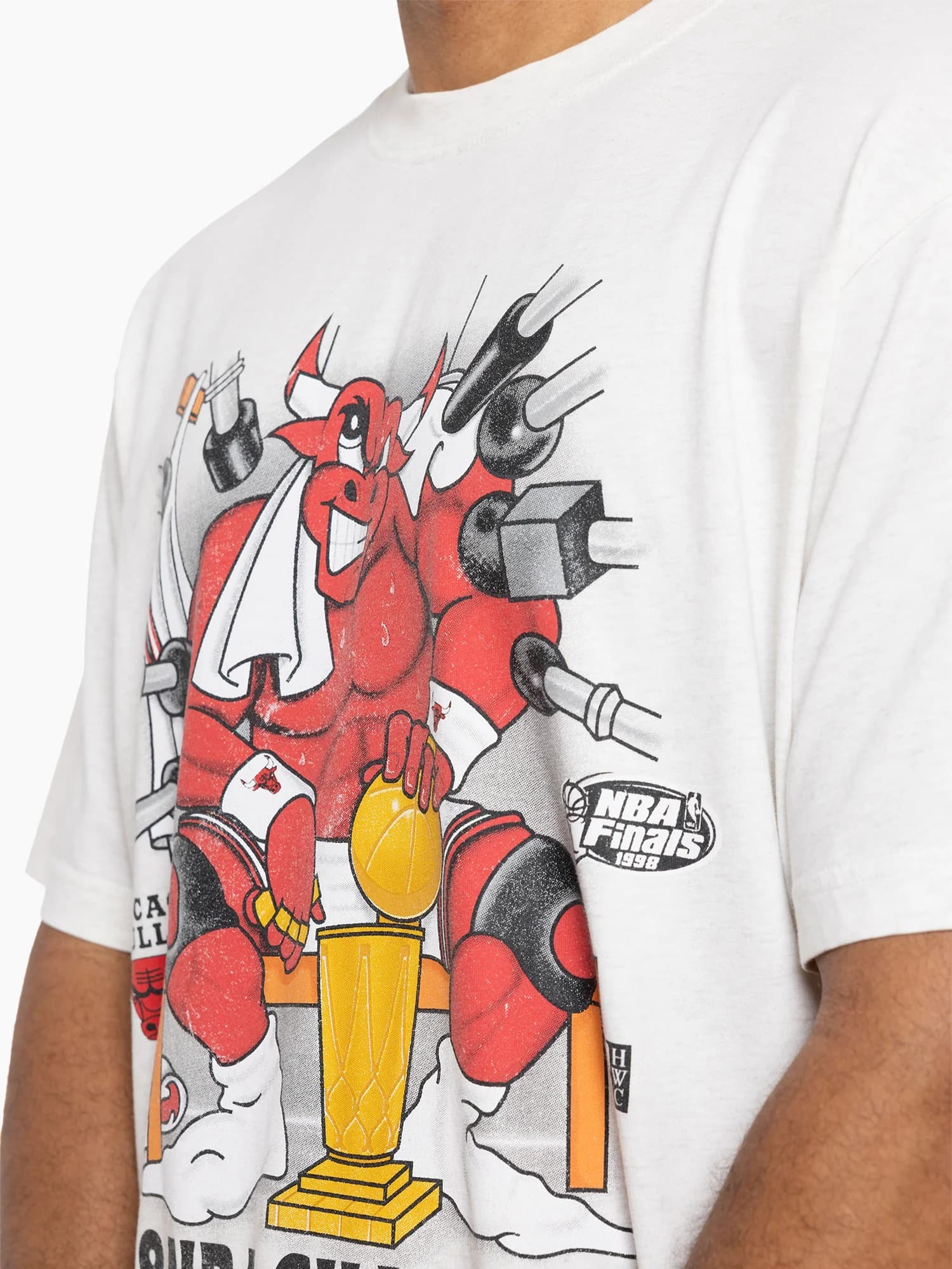 Футболка Mitchell & Ness Chicago Bulls Listen Up Mascot 1998 Vintage NBA T-Shirt