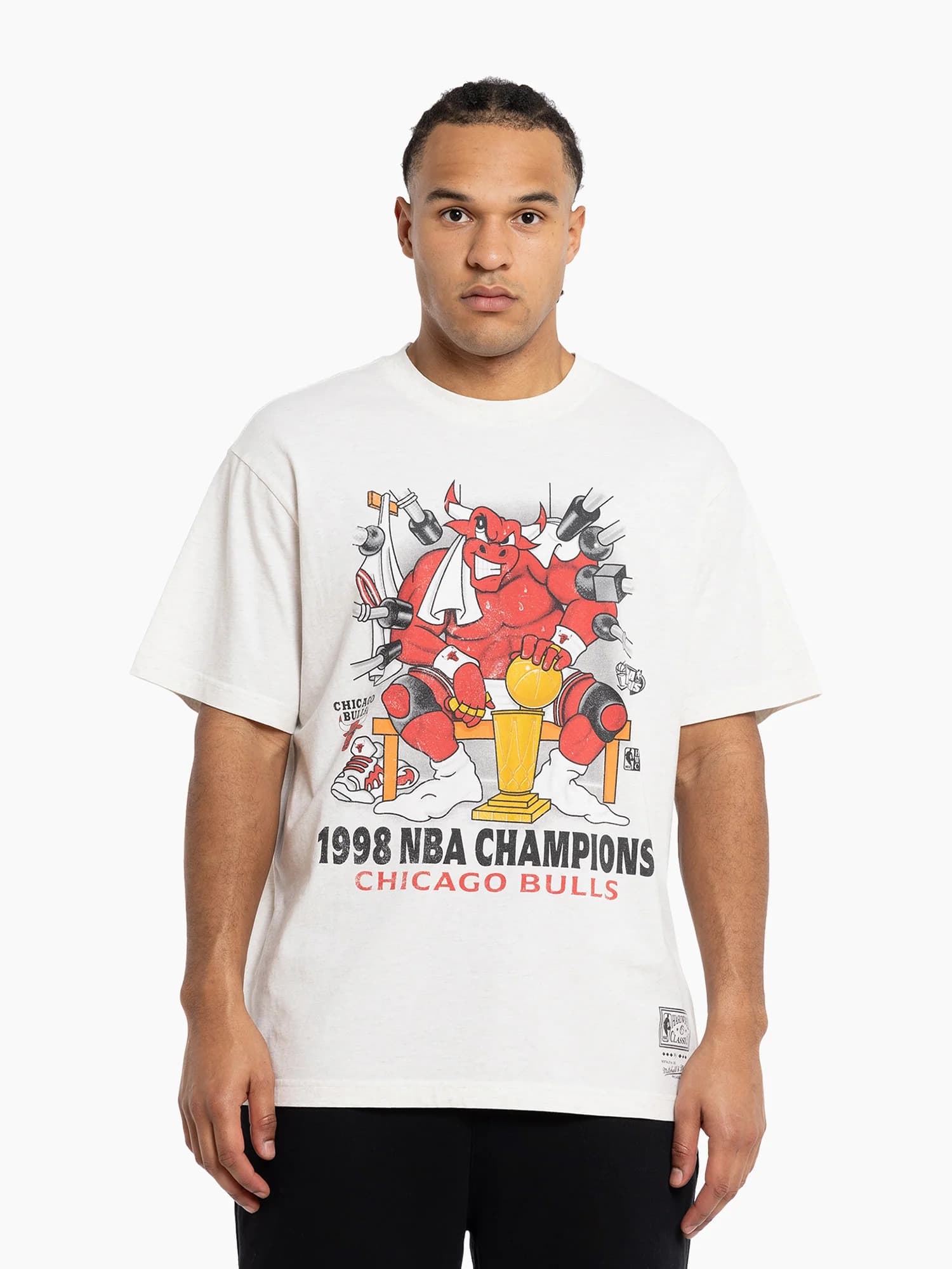 Футболка Mitchell & Ness Chicago Bulls Listen Up Mascot 1998 Vintage NBA T-Shirt