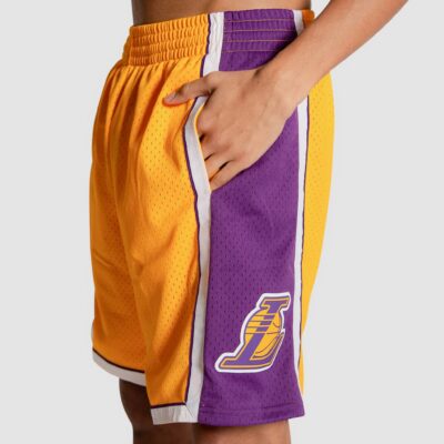 Mitchell-Ness-Los-Angeles-Lakers-2009-10-Hardwood-Classics-Throwback-Swingman-NBA-Shorts-1