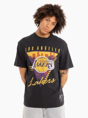 Mitchell-Ness-Los-Angeles-Lakers-Tri-Logo-Vintage-T-Shirt-1