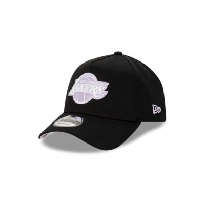 New-Era-Los-Angeles-Lakers-Lilac-9FORTY-A-Frame-NBA-Snapback-Hat-1