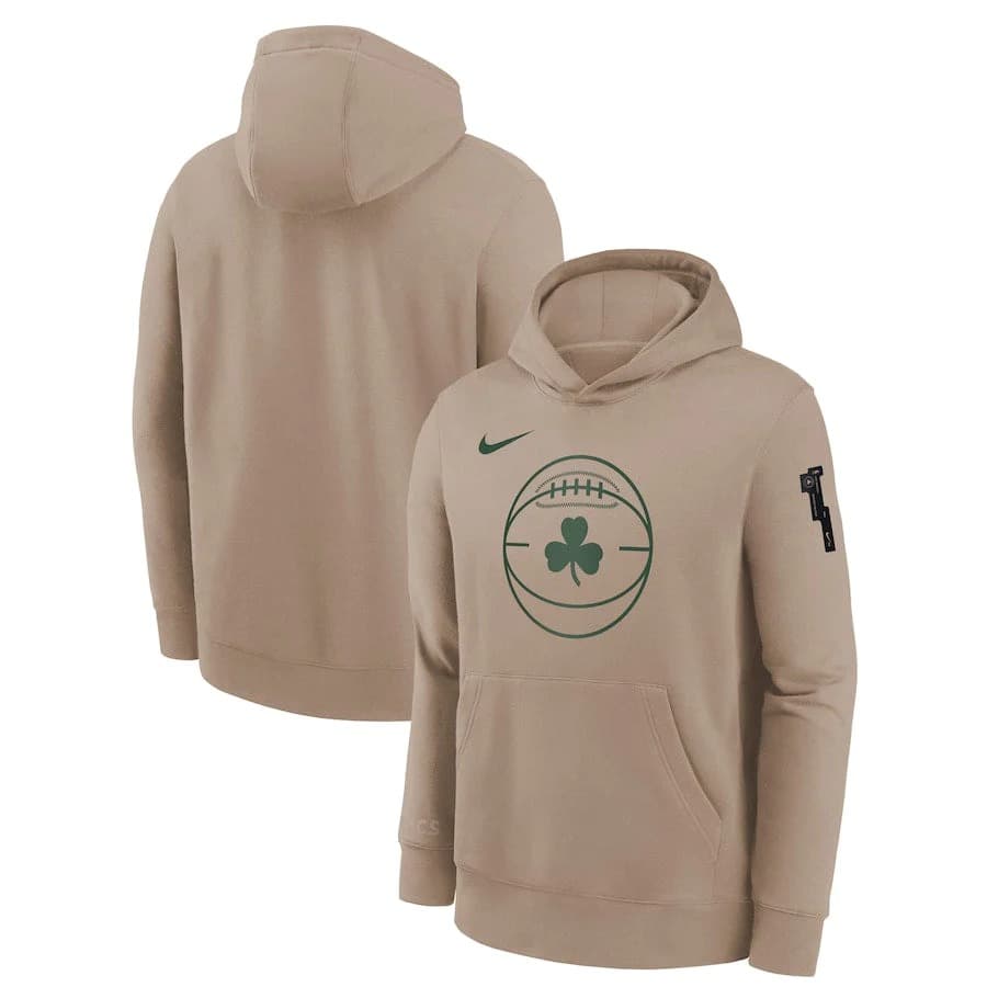 Nike Boston Celtics 2024 City Edition Courtside Youth NBA Dri Fit Hoodie