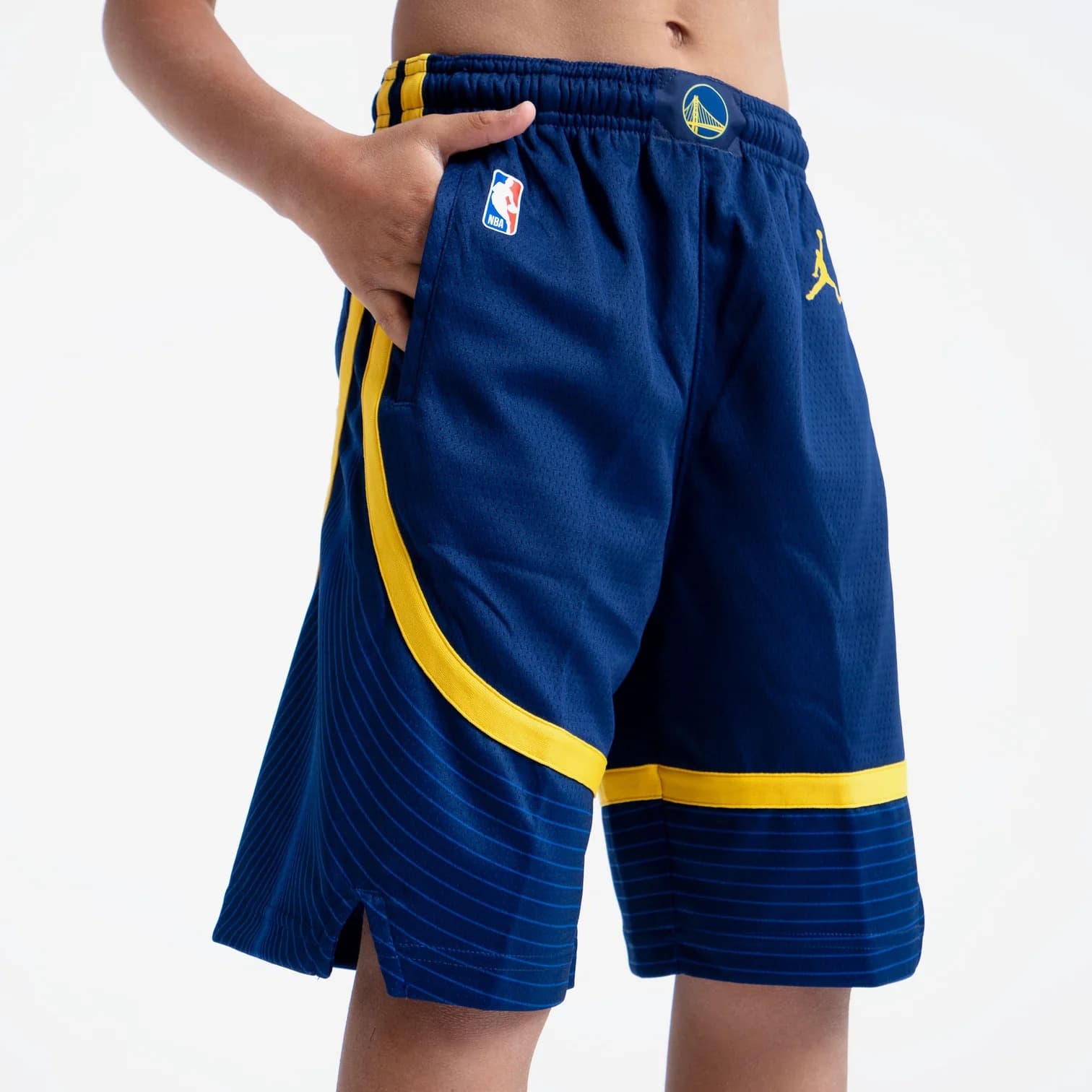 Nike Golden State Warriors 2024 Statement Edition Swingman Youth NBA Shorts