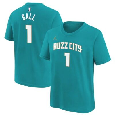 Nike-Lamelo-Ball-Charlotte-Hornets-2024-City-Edition-NBA-Youth-T-Shirt-1