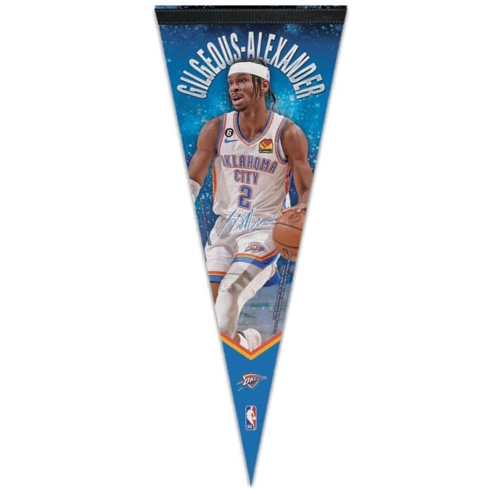 shai-gilgeous-alexander-okc-thunder-nba-premium-pennant