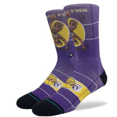 Shaquille-ONeal-Los-Angeles-Lakers-Retro-Big-Head-NBA-Socks-1