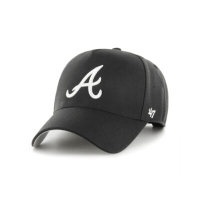 47-Brand-Atlanta-Braves-Black-White-47-MVP-DT-MLB-Snapback-Hat-1