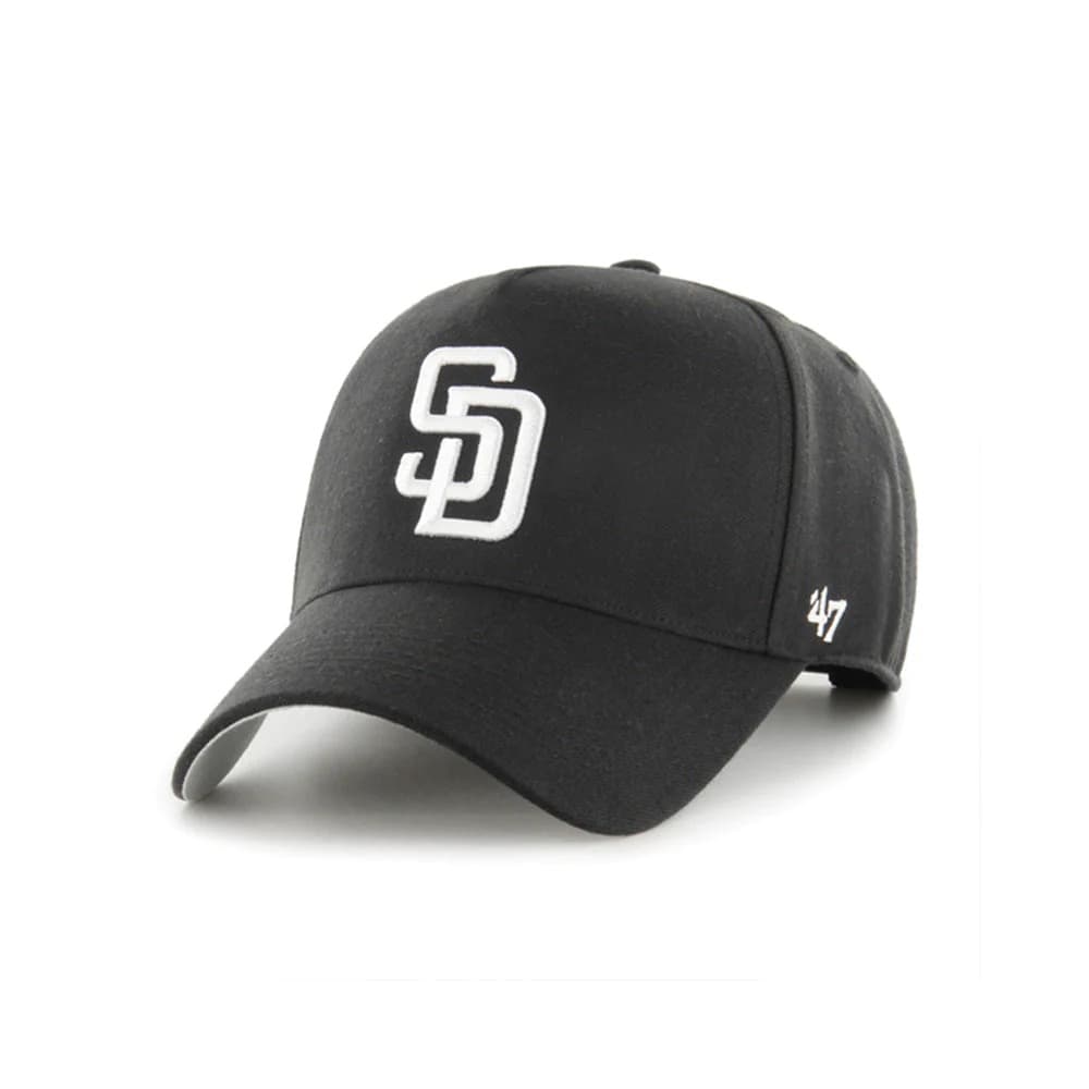 47-brand-san-diego-padres-black-white-47-mvp-dt-mlb-snapback-hat