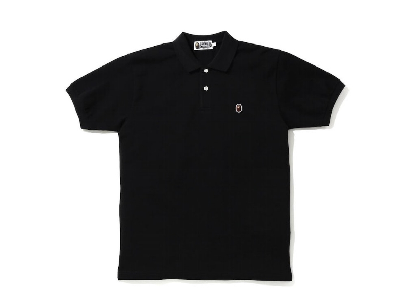 bape-ape-head-one-point-polo-black