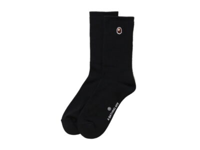 BAPE-Ape-Head-One-Point-Socks-SS21-Black