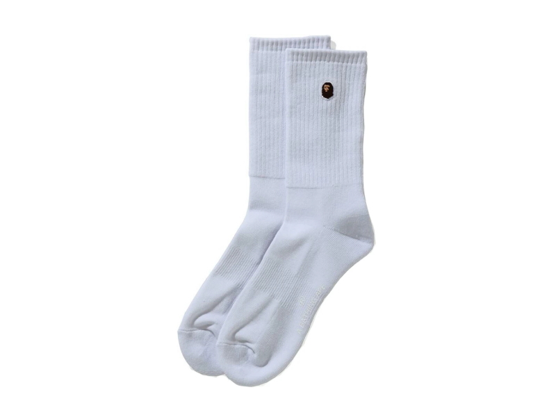 bape-ape-head-one-point-socks-ss21-white