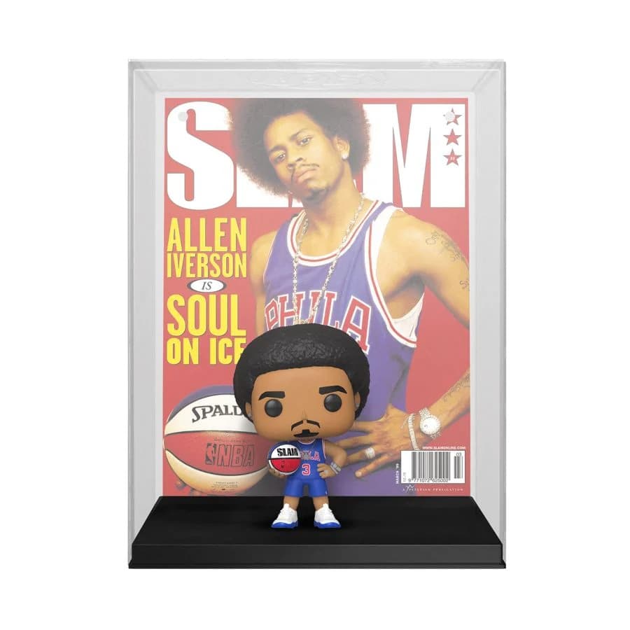 Коллекционная фигурка Funko Allen Iverson Philadelphia 76ers Slam Magazine Cover NBA Pop Vinyl