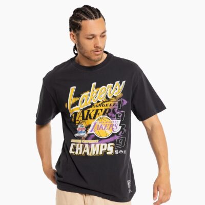 Mitchell-Ness-Los-Angeles-Lakers-Script-Conference-Champs-Vintage-NBA-T-Shirt-1