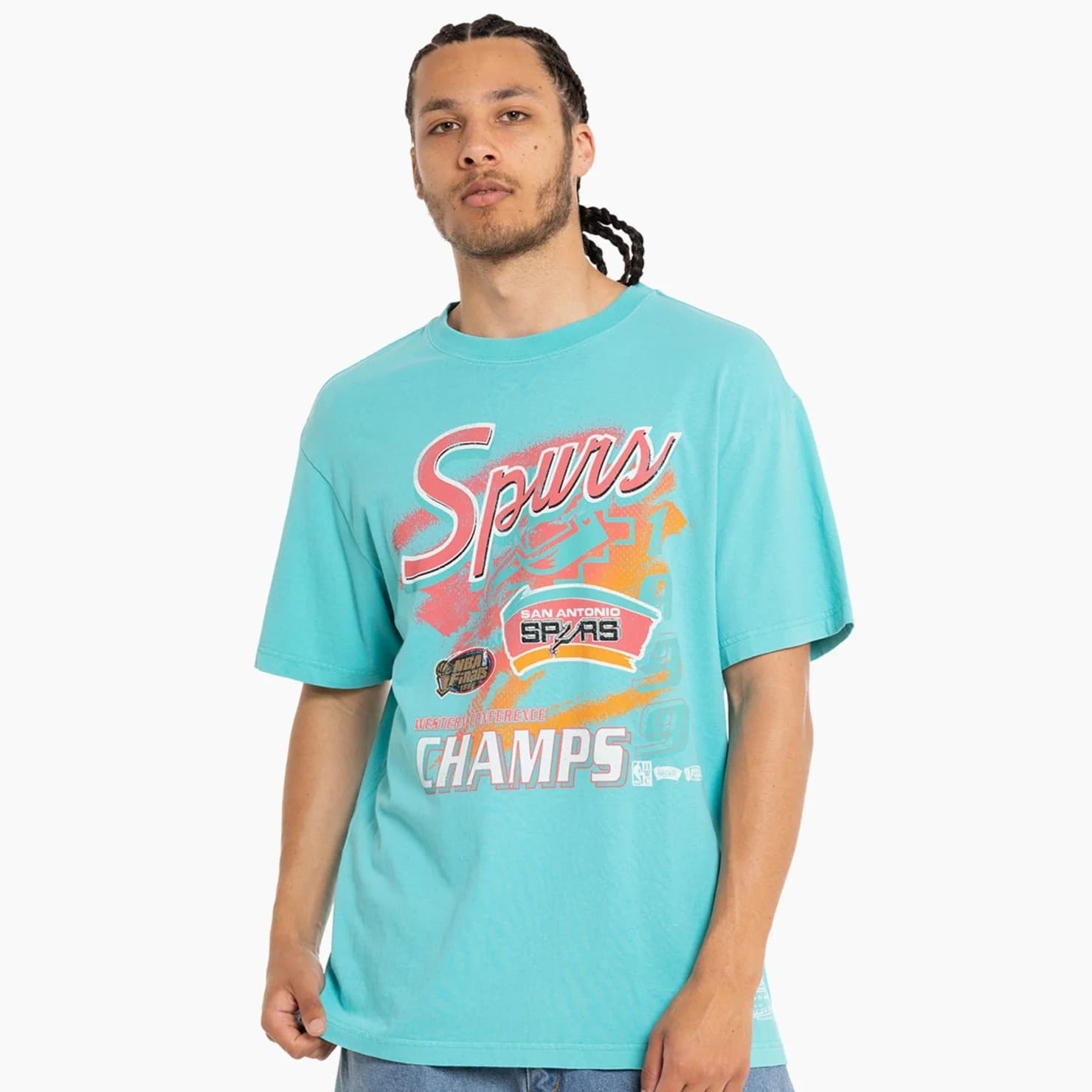 mitchell-ness-san-antonio-spurs-script-conference-champs-vintage-nba-t-shirt