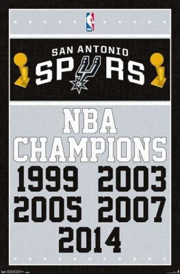 San-Antonio-Spurs-5-Time-Champions-Commemorative-NBA-Wall-Poster-1