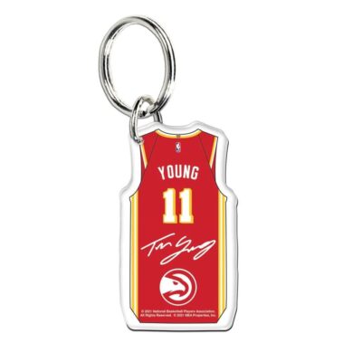Wincraft-Trae-Young-Atlanta-Hawks-Premium-Acrylic-NBA-Keyring-1