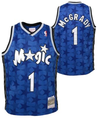 2000-2001-Orlando-Magic-Tracy-McGrady-1-Youth-Hardwood-Classics-Throwback-NBA-Blue-Pinstripe-Jersey