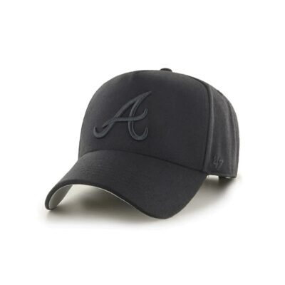 47-Brand-Atlanta-Braves-Black-47-MVP-DT-MLB-Snapback-Hat