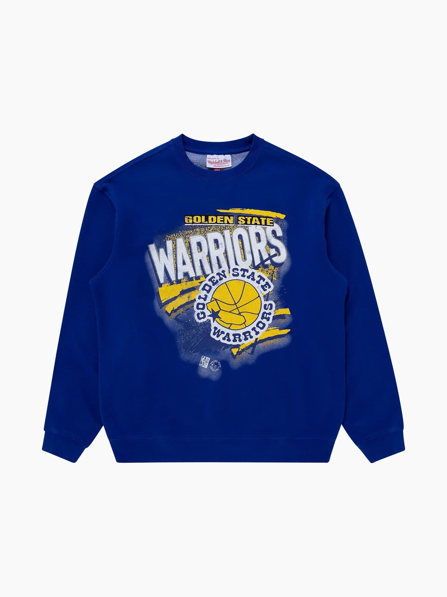 Футболка Mitchell & Ness Golden State Warriors Vintage Abstract NBA Crewneck