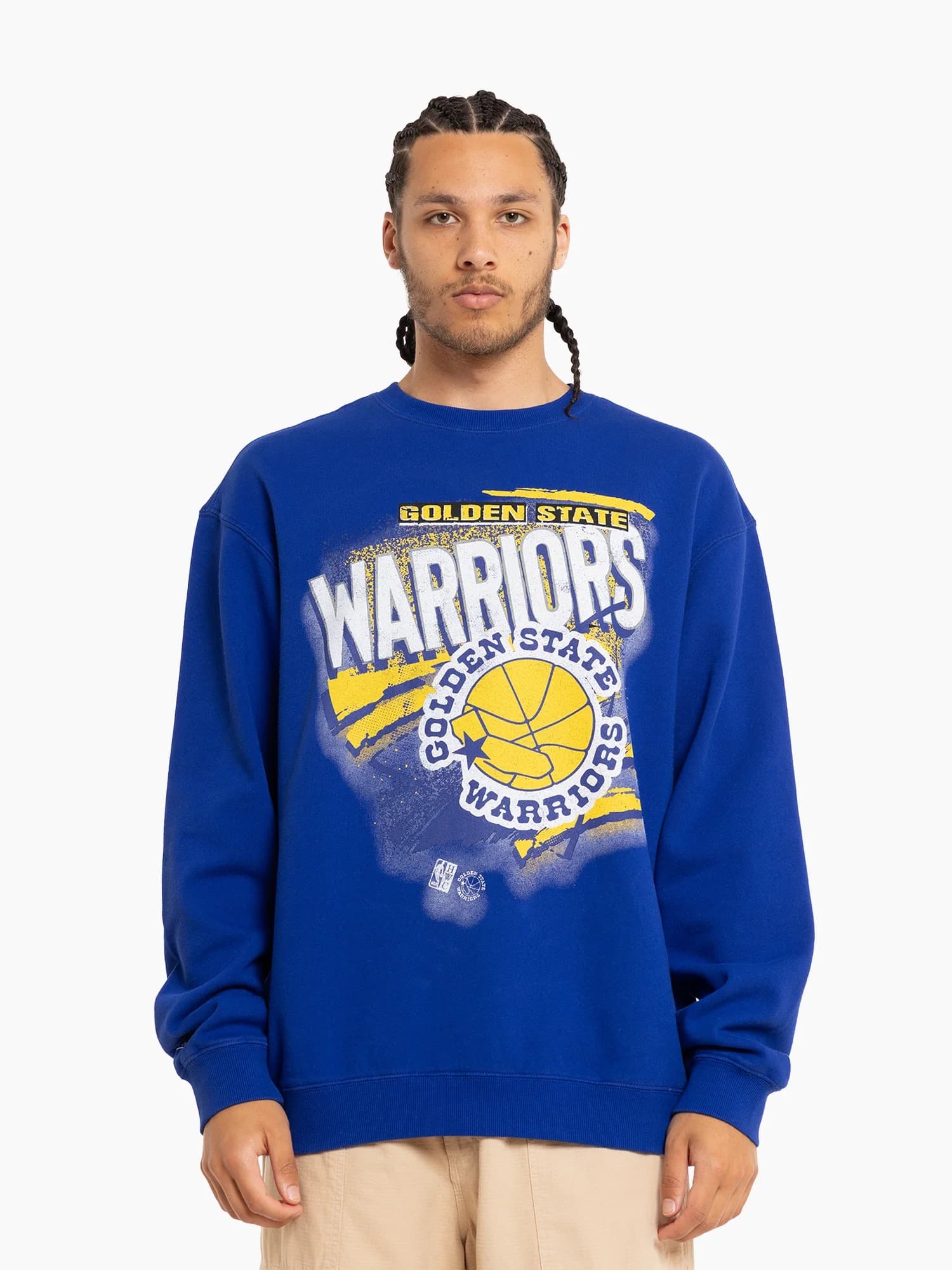 Футболка Mitchell & Ness Golden State Warriors Vintage Abstract NBA Crewneck