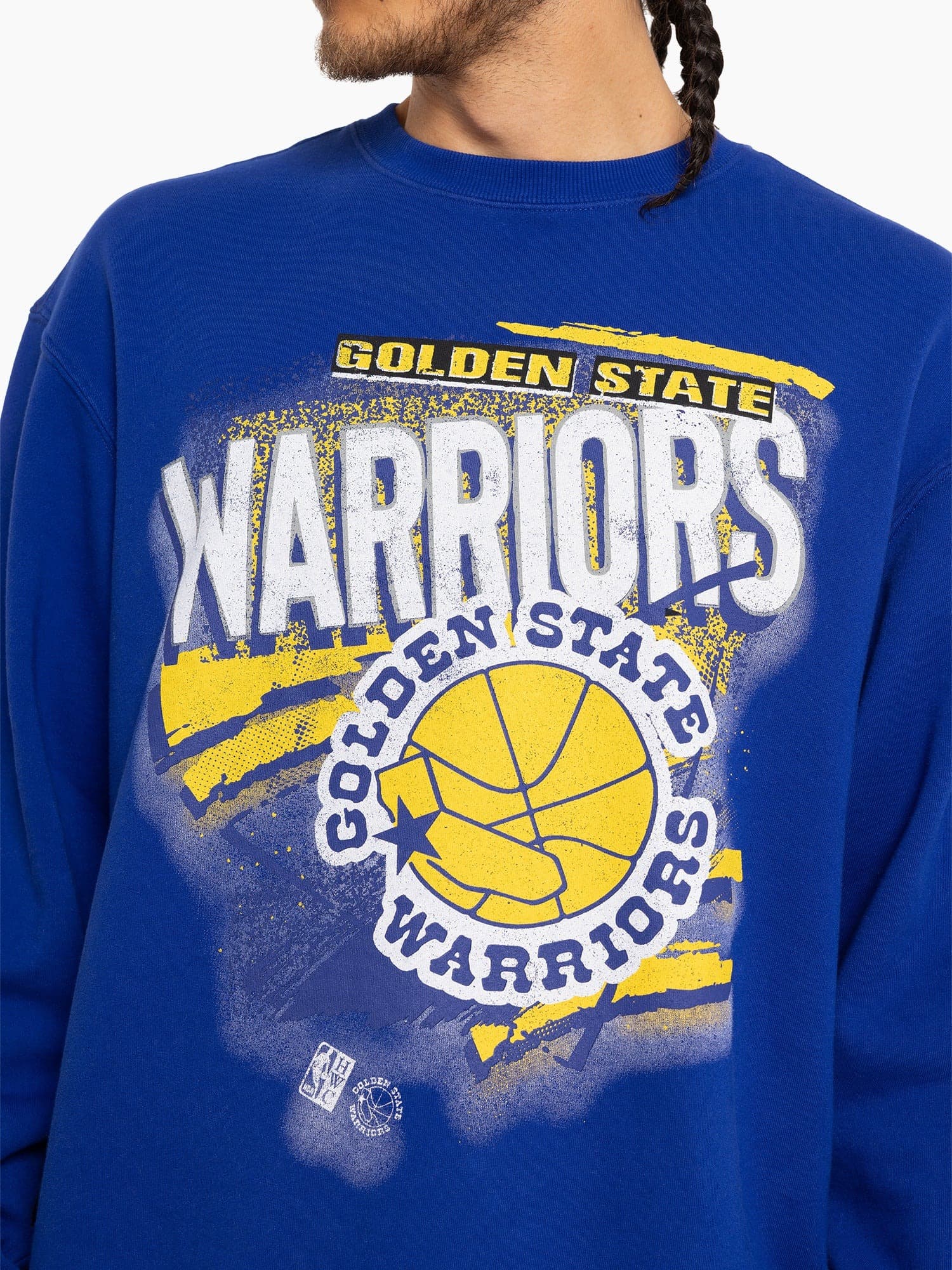 Футболка Mitchell & Ness Golden State Warriors Vintage Abstract NBA Crewneck