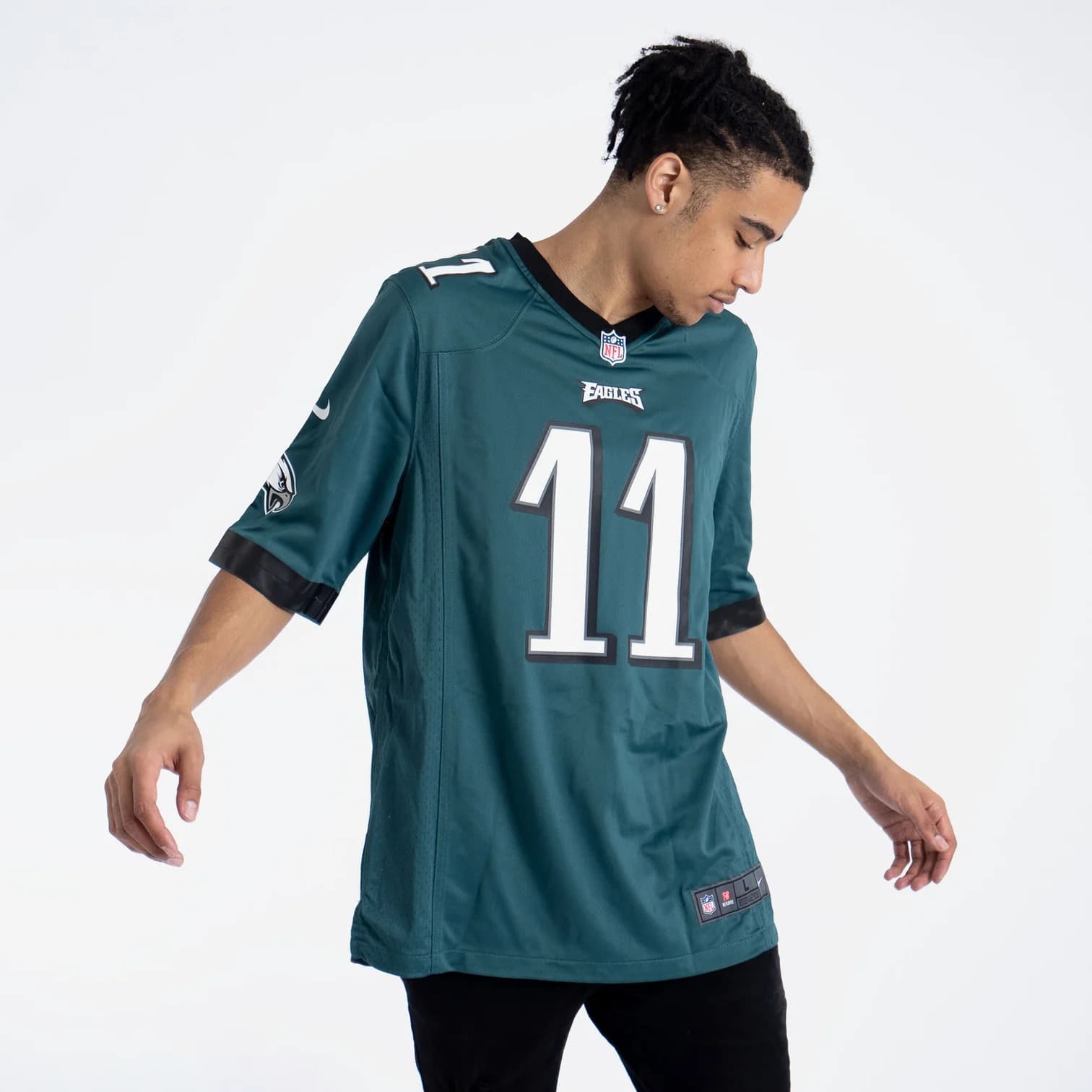 Футболка Nike AJ Brown Philadelphia Eagles Home NFL Game Jersey купить  оригинал - цена в Москве и России с бесплатной доставкой