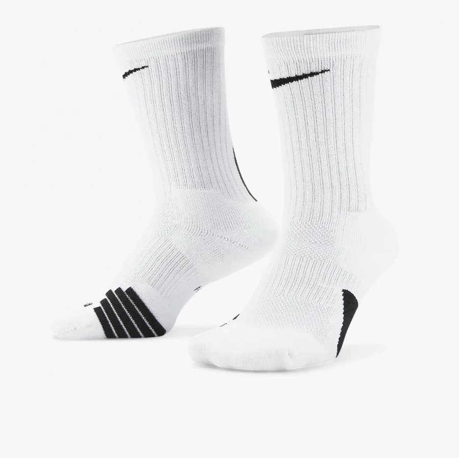 Nike Quick Crew Basketball White Elite Socks