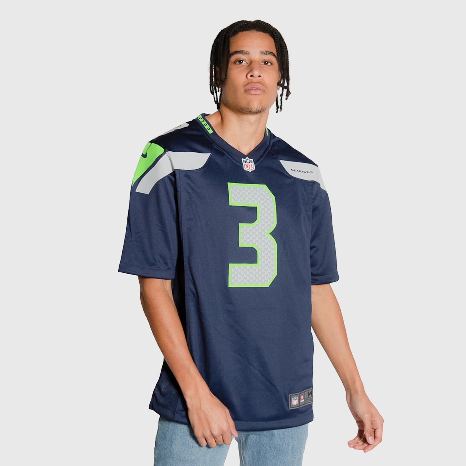 Nike Russell Wilson Seattle Seahawks Home NFL Game Jersey